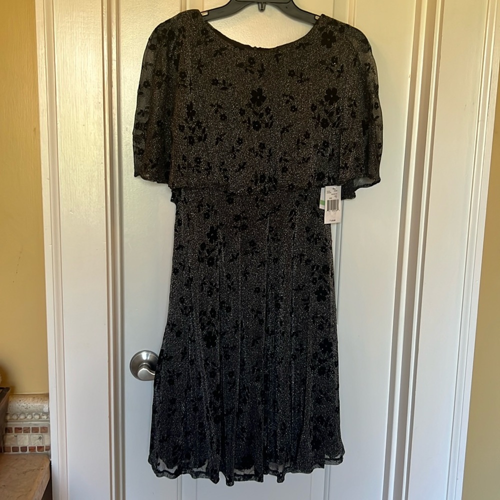 Elegant Black sparkle cocktail dress! Gabby Skye Collection!